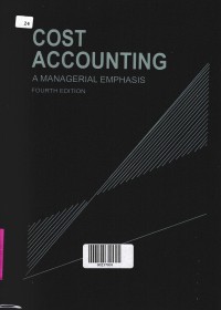 Image of COST ACCOUNTING : A Managerial Emphasis Fourth Edition