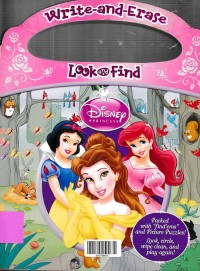Image of DISNEY PRINCESS: Write and Erase, Look and Find